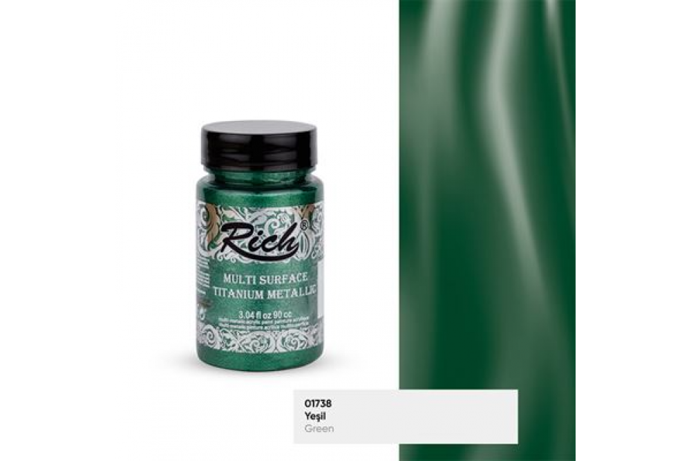 Rich Multi Surface Titanyum Metalik 90 cc Yeşil /Green 2552 Rich Multi Surface Titanyum Metalik 90 cc Yeşil /Green 2552
