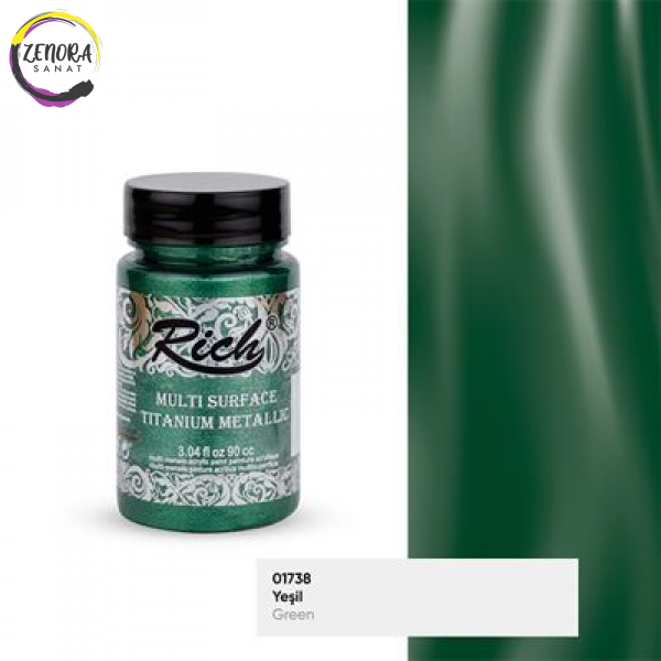 Rich Multi Surface Titanyum Metalik 90 cc Yeşil /Green 2552