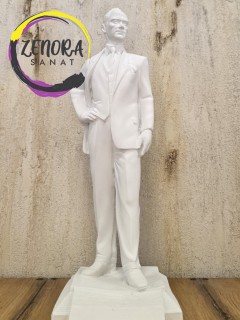 Atatürk Heykeli Ham Polyester Obje 