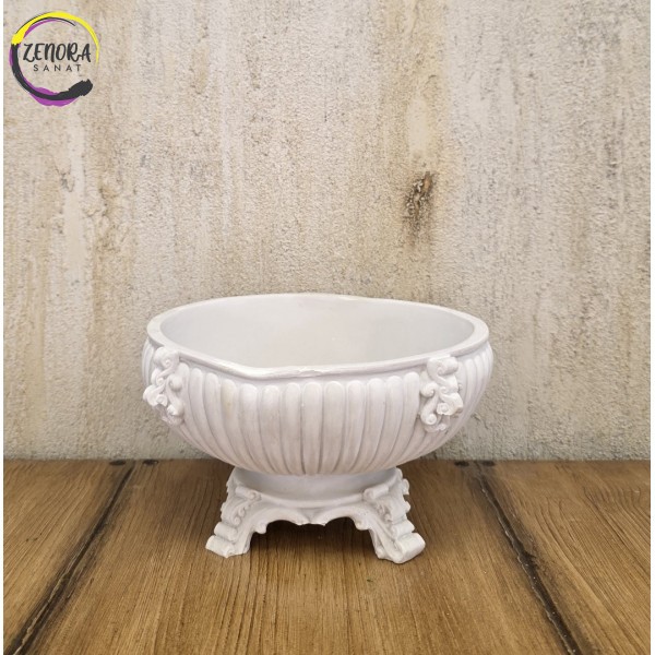 Dekoratif Ayaklı Gondol Tabak Ham Polyester Obje Dekoratif Ayaklı Gondol Tabak Ham Polyester Obje
