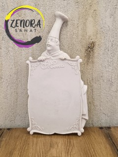 Aşçı Duvar Panosu Ham Polyester Obje 