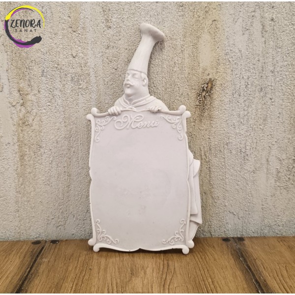 Aşçı Duvar Panosu Ham Polyester Obje Aşçı Duvar Panosu Ham Polyester Obje