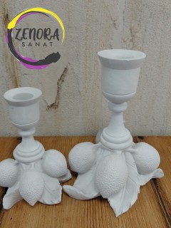 Limonlu Şamdan Polyester Obje Limonlu Şamdan Polyester Obje