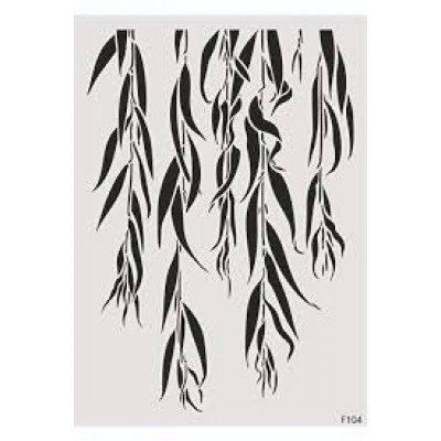 Stencil Sarkan Yaprak Desen F104 25*35