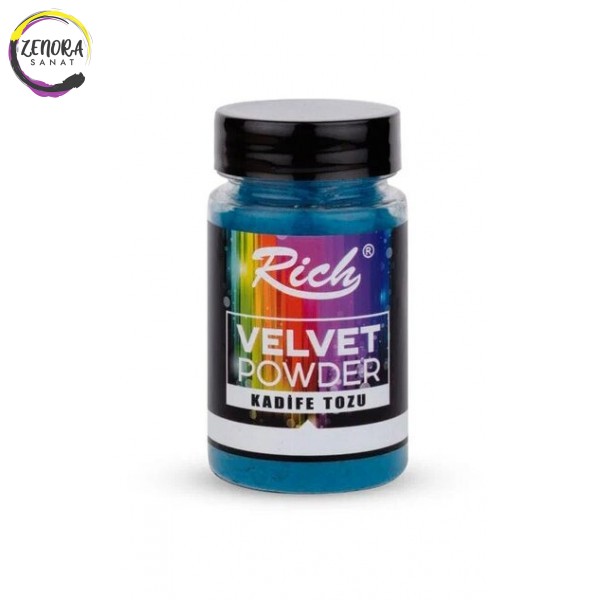 Rich Velvet Powder 90 cc Kadife Tozu Turkuaz / Turquise 2022 Rich Velvet Powder 90 cc Kadife Tozu Turkuaz / Turquise 2022