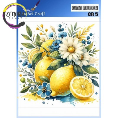 Lineart Cam Rub On Transfer 20*20 Limon Desen CR5 Lineart Cam Rub On Transfer 20*20 Limon Desen CR5