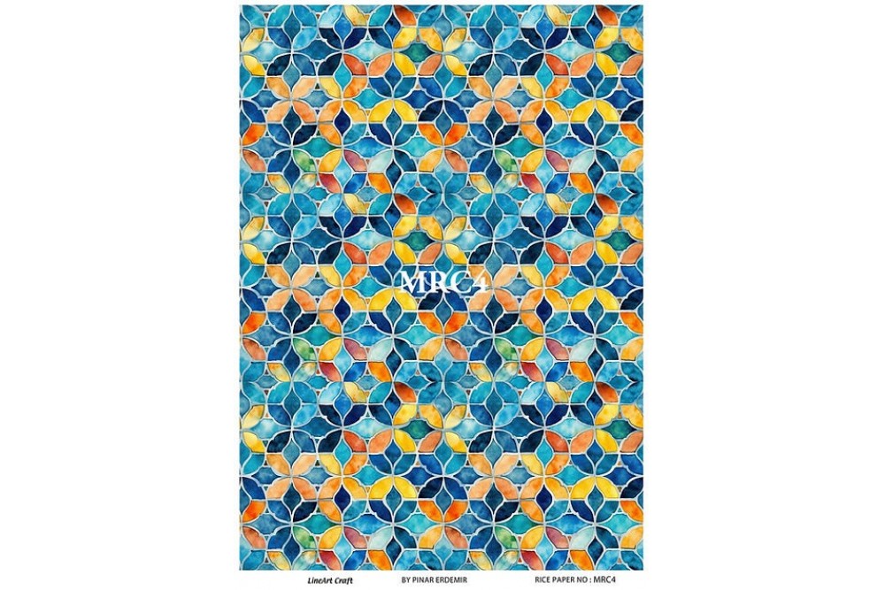 Lineart Pirinç Dekopaj 29*42 Vitray Desen MRC4 Lineart Pirinç Dekopaj 29*42 Vitray Desen MRC4