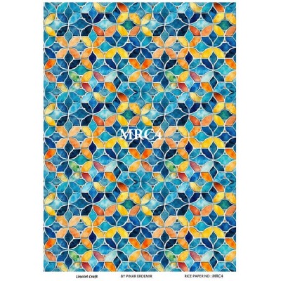 Lineart Pirinç Dekopaj 29*42 Vitray Desen MRC4