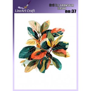 Lineart Ütü İle Rubon Transfer Baskı Yaprak 20*20 NO37 Lineart Ütü İle Rubon Transfer Baskı Yaprak 20*20 NO37