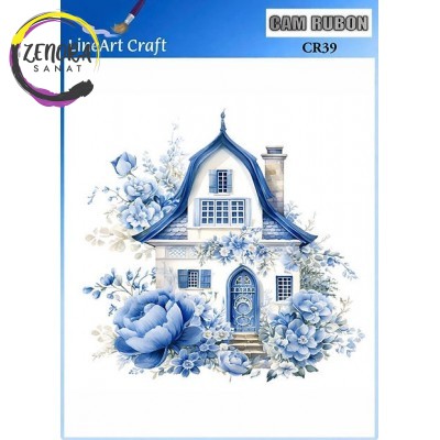 Lineart Cam Rub On Transfer 20*20 Ev Desen CR39 Lineart Cam Rub On Transfer 20*20 Ev Desen CR39