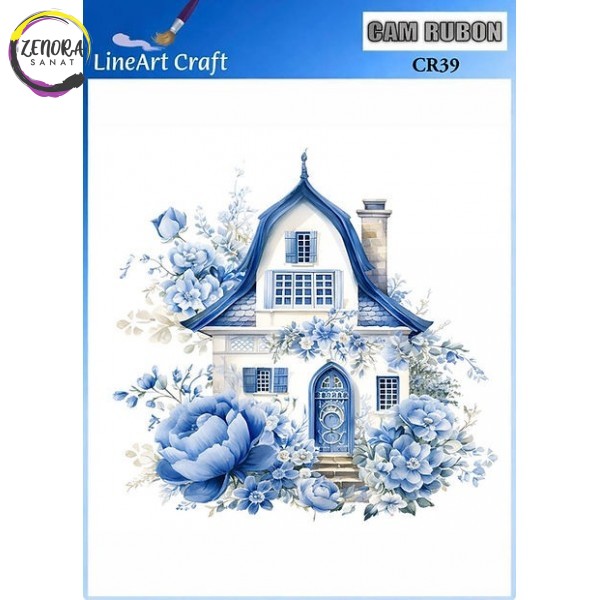 Lineart Cam Rub On Transfer 20*20 Ev Desen CR39 Lineart Cam Rub On Transfer 20*20 Ev Desen CR39