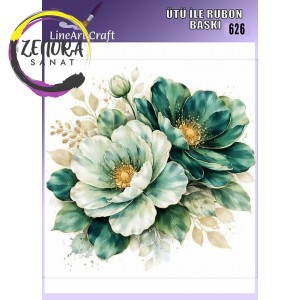 Lineart Ütü İle Rub On Transfer R626 Lineart Ütü İle Rub On Transfer R626