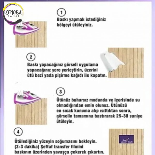 Lineart Ütü İle Rub On Transfer R1092 Lineart Ütü İle Rub On Transfer R1092