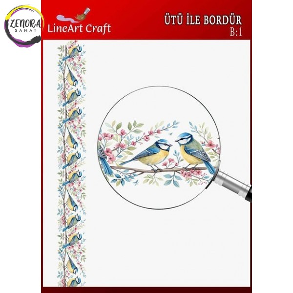 Lineart Ütü İle Rub On Bordür Transfer 1