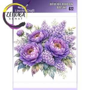Lineart Ütü İle Rub On Transfer R622 Lineart Ütü İle Rub On Transfer R622