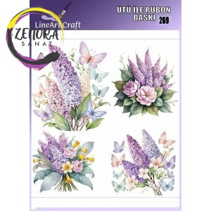 Lineart Ütü İle Rub On Transfer R269 Lineart Ütü İle Rub On Transfer R269