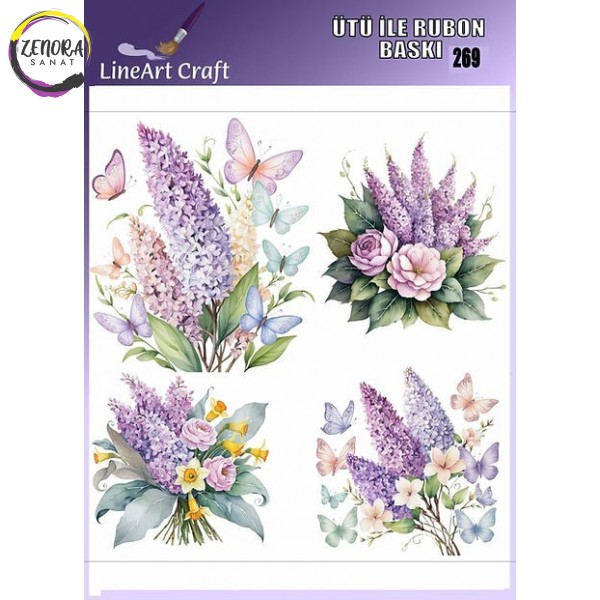 Lineart Ütü İle Rub On Transfer R269 Lineart Ütü İle Rub On Transfer R269