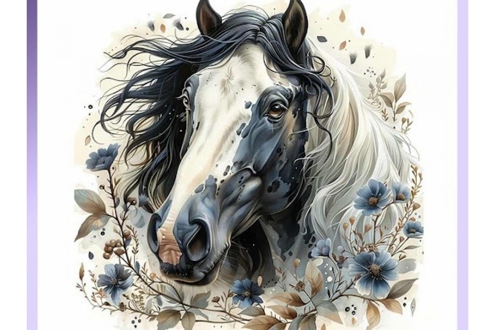 Lineart Ütü İle Rubon Transfer Baskı At 20*20 BSK1