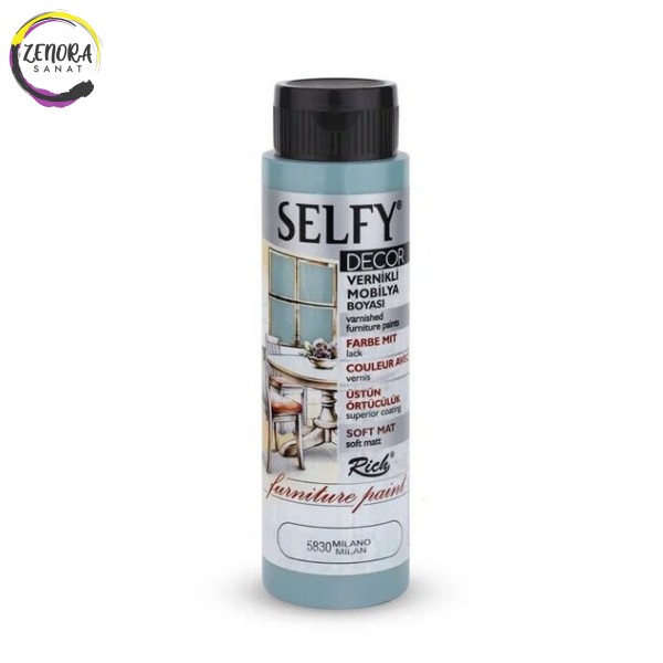 Rich Selfy Dekor Vernikli Mobilya Boyası 500 cc Milano / Milan 5830 Rich Selfy Dekor Vernikli Mobilya Boyası 500 cc Milano / Milan 5830