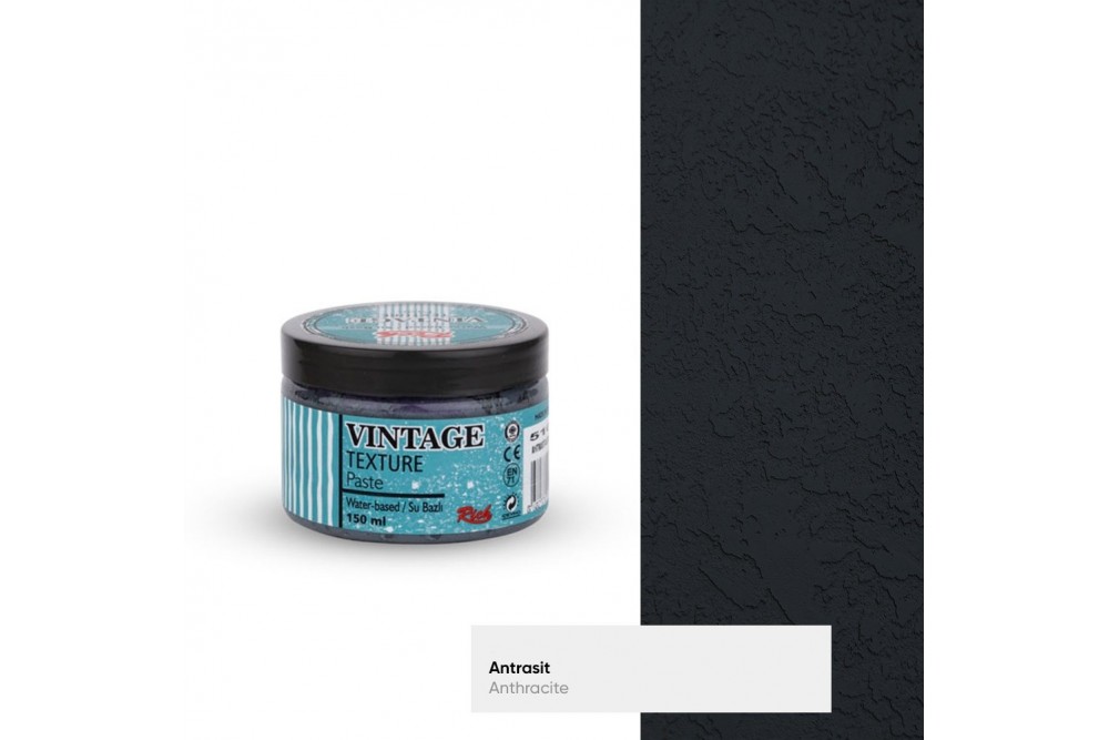 Rich Vintage Texture Paste 150 cc Antrasit 5104