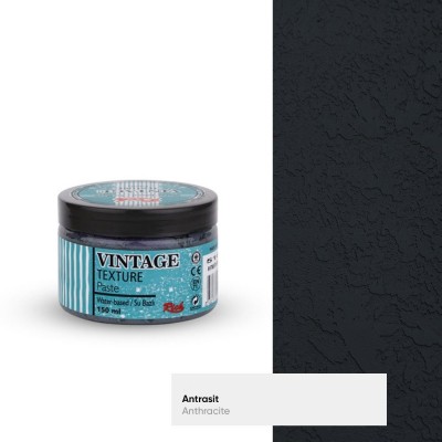 Rich Vintage Texture Paste 150 cc Antrasit 5104
