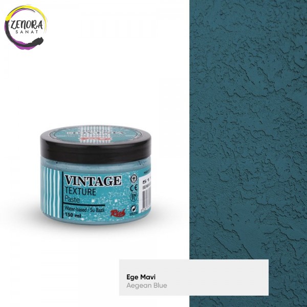 Rich Vintage Texture Paste 150 cc Ege Mavi 5110