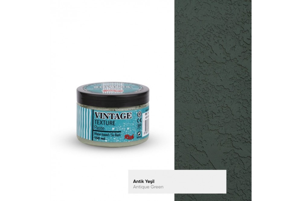 Rich Vintage Texture Paste 150 cc Antik Yeşil  5116
