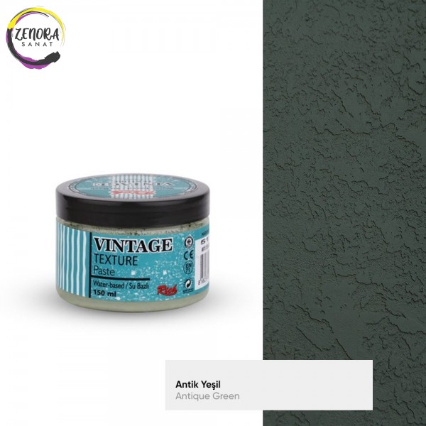 Rich Vintage Texture Paste 150 cc Antik Yeşil 5116 Rich Vintage Texture Paste 150 cc Antik Yeşil 5116