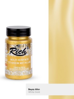 Rich Multi Surface Titanyum Metalik 90 cc Beyaz Altın / White Gold 2518