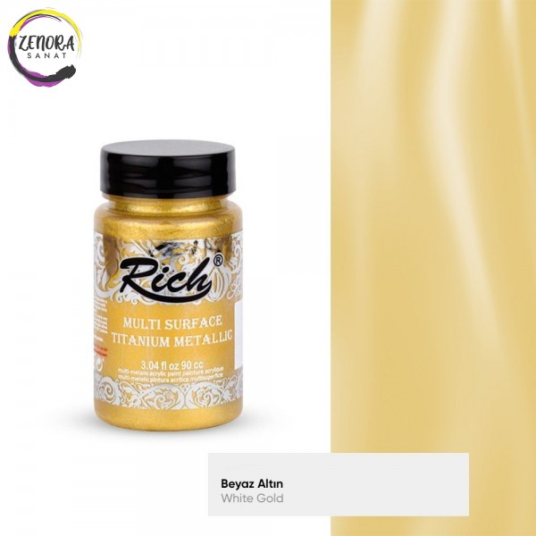 Rich Multi Surface Titanyum Metalik 90 cc Beyaz Altın / White Gold 2518 Rich Multi Surface Titanyum Metalik 90 cc Beyaz Altın / White Gold 2518