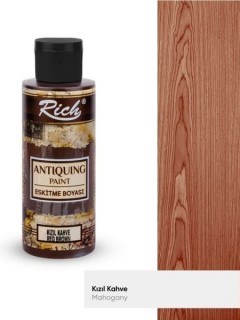 Rich Antiquing Eskitme Boyası 120 cc Kızıl Kahve / Red Brown 1600