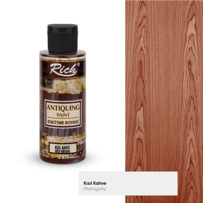 Rich Antiquing Eskitme Boyası 120 cc Kızıl Kahve / Red Brown 1600
