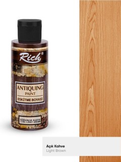 Rich Antiquing Eskitme Boyası 120 cc Açık Kahve / Light Brown 1601