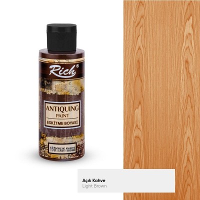 Rich Antiquing Eskitme Boyası 120 cc Açık Kahve / Light Brown 1601
