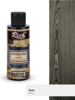 Rich Antiquing Eskitme Boyası 120 cc Siyah / Black 1606