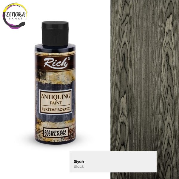 Rich Antiquing Eskitme Boyası 120 cc Siyah / Black 1606 Rich Antiquing Eskitme Boyası 120 cc Siyah / Black 1606