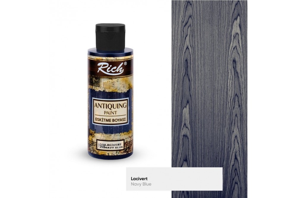 Rich Antiquing Eskitme Boyası 120 cc Lacivert / Navy Blue 1608