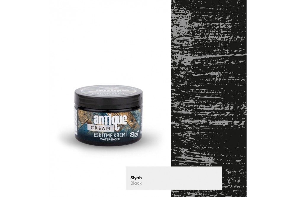 Rich Antique Cream Eskitme Kremi 150 cc Siyah / Black 4000 Rich Antique Cream Eskitme Kremi 150 cc Siyah / Black 4000