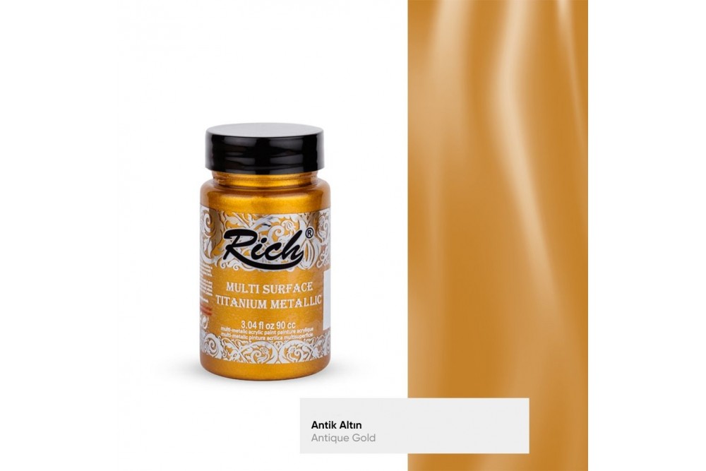 Rich Multi Surface Titanyum Metalik 90 cc Antik Altın / Antique Gold 2524