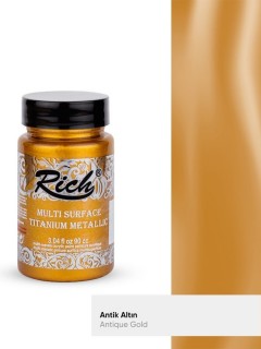 Rich Multi Surface Titanyum Metalik 90 cc Antik Altın / Antique Gold 2524