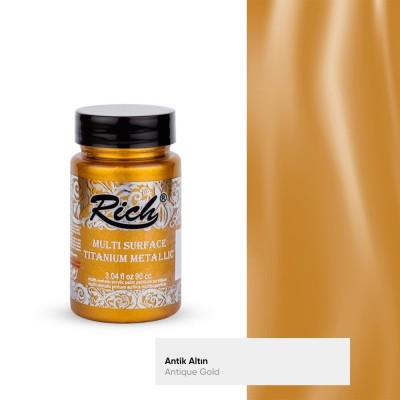 Rich Multi Surface Titanyum Metalik 90 cc Antik Altın / Antique Gold 2524