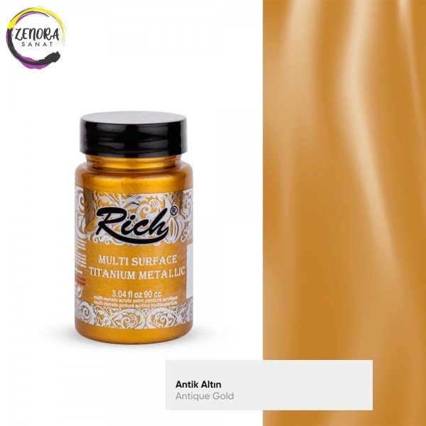 Rich Multi Surface Titanyum Metalik 90 cc Antik Altın / Antique Gold 2524 Rich Multi Surface Titanyum Metalik 90 cc Antik Altın / Antique Gold 2524