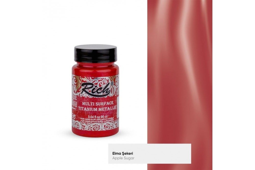 Rich Multi Surface Titanyum Metalik 90 cc Elma Şekeri / Apple Sugar 2546