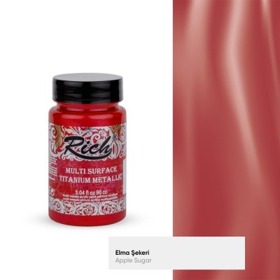 Rich Multi Surface Titanyum Metalik 90 cc Elma Şekeri / Apple Sugar 2546