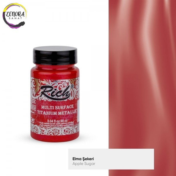 Rich Multi Surface Titanyum Metalik 90 cc Elma Şekeri / Apple Sugar 2546