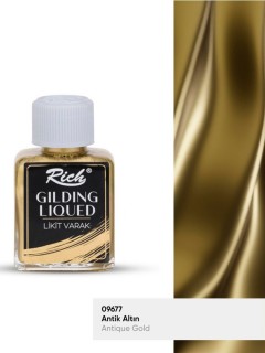 Rich Gilding Liqued 75cc Likit Varak Antik Altın/ Antique Gold 09677 Rich Gilding Liqued 75cc Likit Varak Antik Altın/ Antique Gold 09677