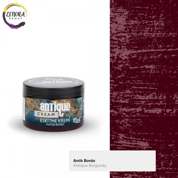 Rich Antique Cream Eskitme Kremi 150 cc Antik Bordo / Antique Burgundy 4010 Rich Antique Cream Eskitme Kremi 150 cc Antik Bordo / Antique Burgundy 4010