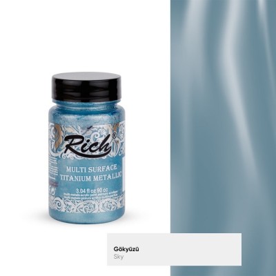 Rich Multi Surface Titanyum Metalik 90 cc Gökyüzü 2564