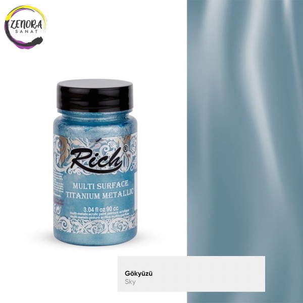 Rich Multi Surface Titanyum Metalik 90 cc Gökyüzü 2564