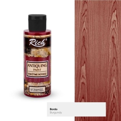 Rich Antiquing Eskitme Boyası 120 cc Bordo / Burgundy 1612